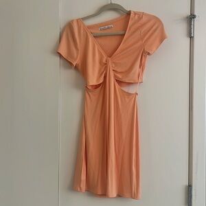 Abercrombie & Fitch Small orange cut out dress
